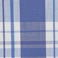 Kingsbury Check Fabric - Bishop Blue