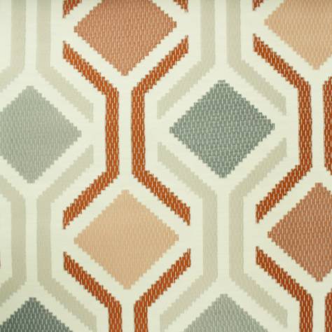 Porter & Stone Gingko Fabrics Mosaic Fabric - Burnt Orange - MOSAICBURNTORANGE