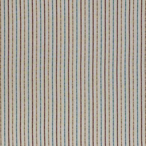 Porter & Stone Santa Cruz Fabrics Maya Stripe Fabric - Teal - MAYASTRIPETEAL