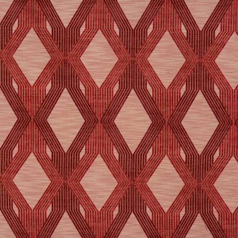 Porter & Stone Pamplona Fabrics Magdalena Fabric - Rosso - magdalena-rosso
