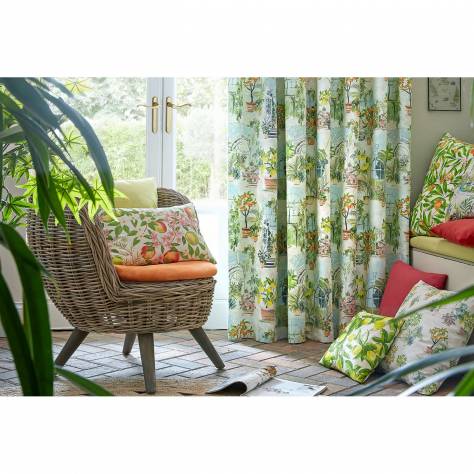Porter & Stone Glasshouse Fabrics Gardenia Fabric - Citrus - gardenia-citrus