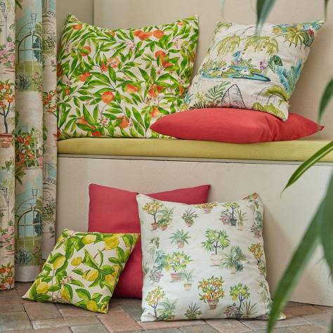 Porter & Stone Glasshouse Fabrics Gardenia Fabric - Citrus - gardenia-citrus - Image 3