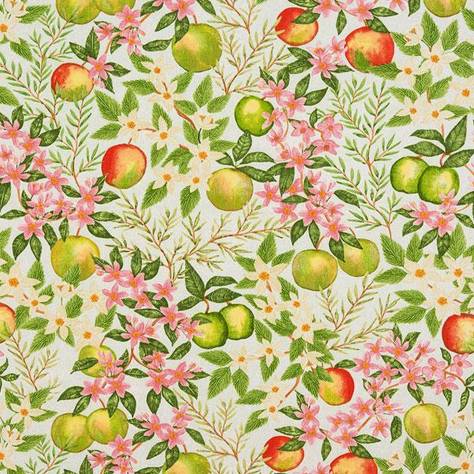 Porter & Stone Glasshouse Fabrics Apple Blossom Fabric - Green - apple-blossom-green
