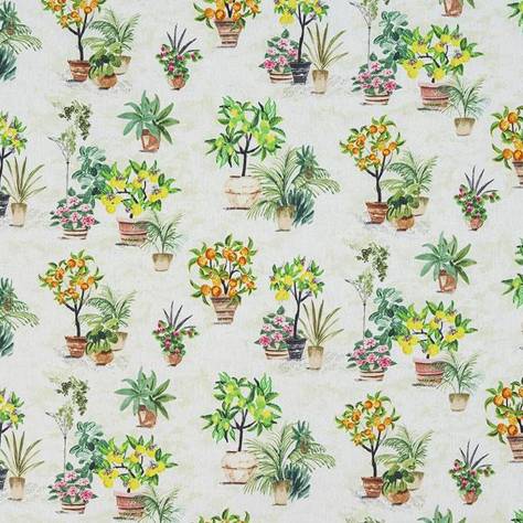 Porter & Stone Glasshouse Fabrics Gardenia Fabric - Citrus - gardenia-citrus