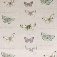 Butterflies Fabric - Linen