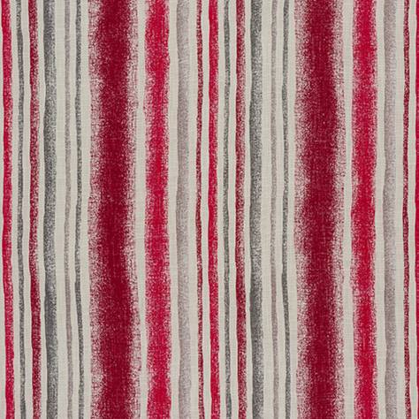 Fryetts Como Fabrics Garda Stripe Fabric - Cherry - GARDACHERRY - Image 1