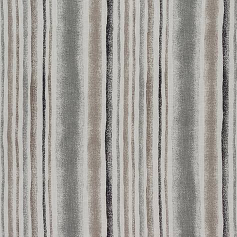 Fryetts Como Fabrics Garda Stripe Fabric - Grey - GARDAGREY - Image 1