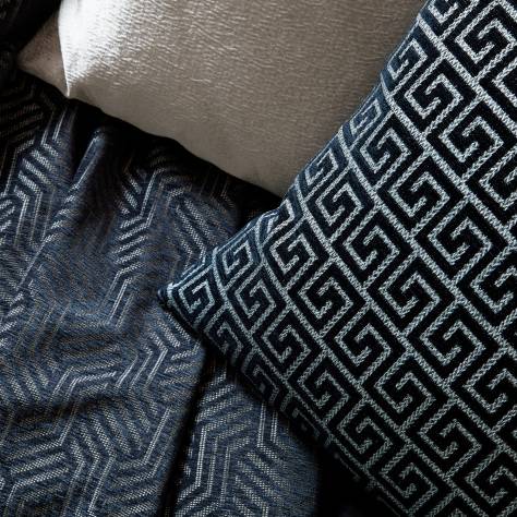 Fryetts Geo Fabrics Athena Fabric - Charcoal - athena-charcoal