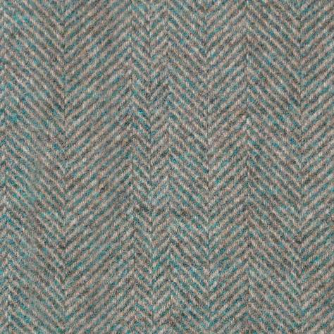 Abraham Moon & Sons Moorland III Fabrics Glen Clova Fabric - Teal - U1713/K05