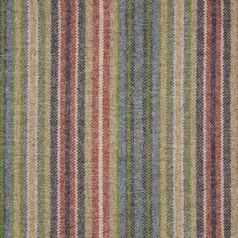Abraham Moon & Sons Stripes and Checks Fabrics Burleigh Fabric - Blue/Rouge - U1909/A05 - Image 1
