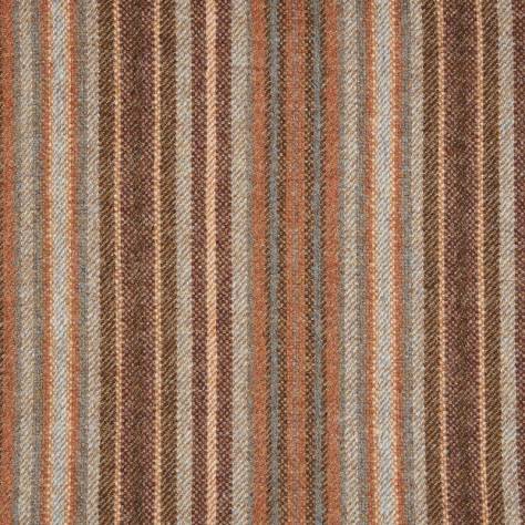Abraham Moon & Sons Stripes and Checks Fabrics Burleigh Fabric - Terracotta - U1909/M02 - Image 1