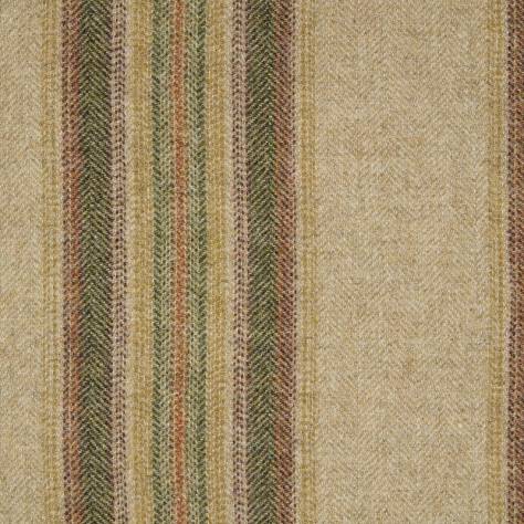 Abraham Moon & Sons Stripes and Checks Fabrics Wentworth Stripe Fabric - Natural/Olive - U1914/N17 - Image 1