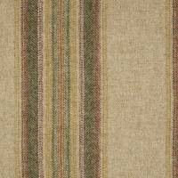 Wentworth Stripe Fabric - Natural/Olive