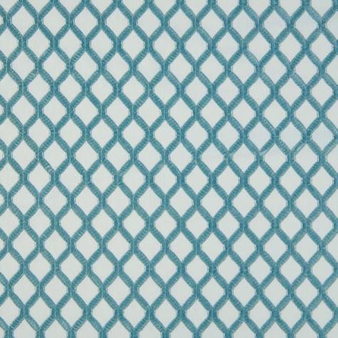 Beaumont Textiles Marrakech Fabrics Mosaic Fabric - Duck Egg - MOSAICDUCKEGG