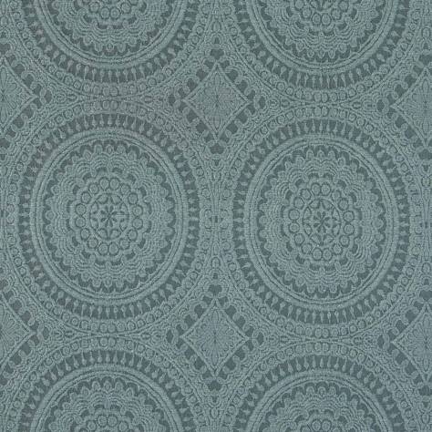 Beaumont Textiles Ashanti Fabrics Lengola Fabric - Aqua - LENGOLAAQUA - Image 1
