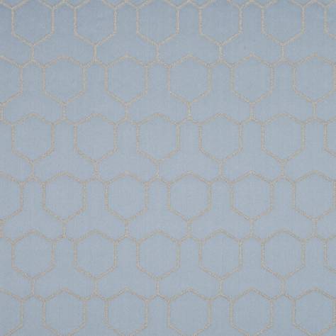 Beaumont Textiles Masquerade Fabrics Hepburn Fabric - Silver Blue - HEPBURNSILVERBLUE
