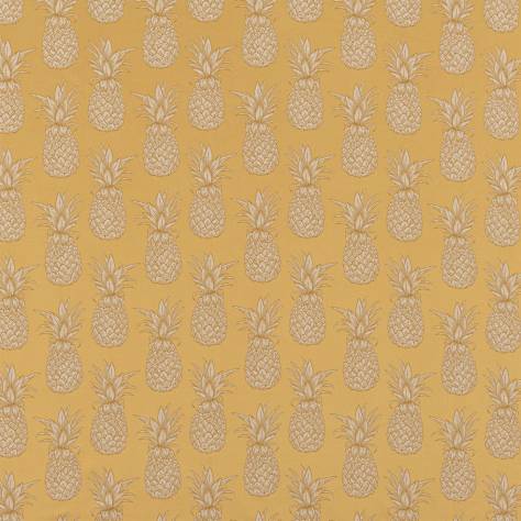 Beaumont Textiles Urban Jungle Fabrics Ananas Fabric - Mustard - ananas-mustard - Image 1