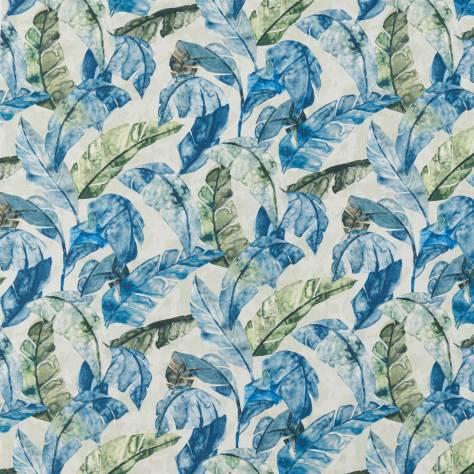 Beaumont Textiles Urban Jungle Fabrics Malalo Fabric - Azure - malalo-azure