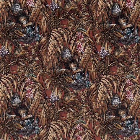 Beaumont Textiles Urban Jungle Fabrics Sumatra Fabric - Copper - sumatra-copper