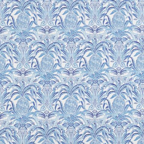 Beaumont Textiles Sunset Fabrics Bromelaid Fabric - Classic Blue - Bromelaid-Classic-Blue - Image 1