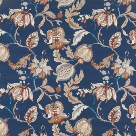 Beaumont Textiles Heritage Fabrics Oleander Fabric - French Navy - Oleander-French-Navy