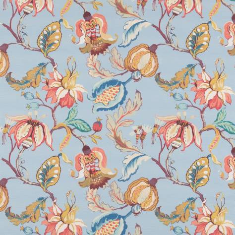 Beaumont Textiles Heritage Fabrics Oleander Fabric - Mandarin - Oleander-Mandarin