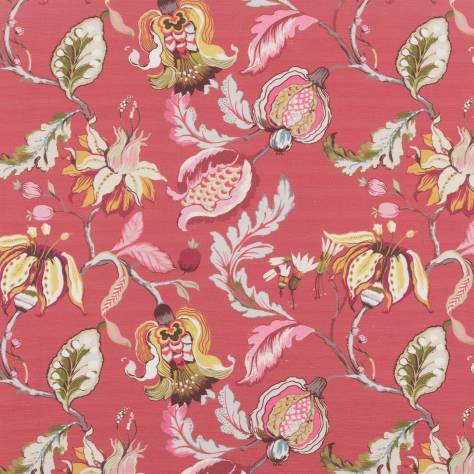 Beaumont Textiles Heritage Fabrics Oleander Fabric - Rosehip - Oleander-Rosehip