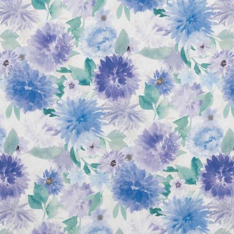 Beaumont Textiles Cottage Garden Fabrics Dahlia Fabric - Periwinkle - DAHLIAPERIWINKLE - Image 1