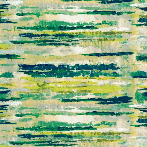 Casamance  Berkeley Square Fabrics Courtoisie Fabric - Mousse Green/Citron - 38210440 - Image 1