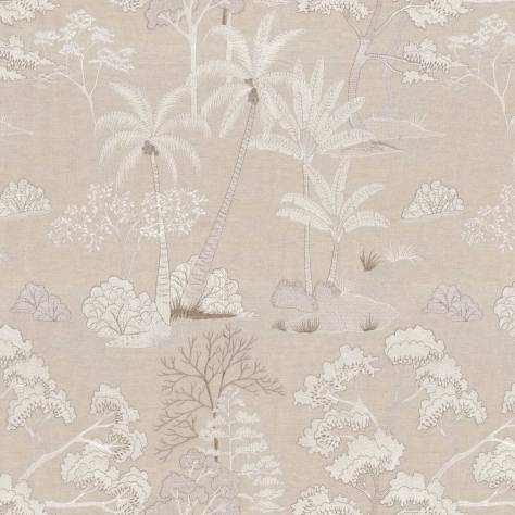 Casamance  Flores Fabrics Larimar Fabric - Nacre - 43770228 - Image 1