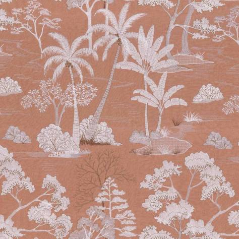 Casamance  Flores Fabrics Larimar Fabric - Vieux Rose - 43770442