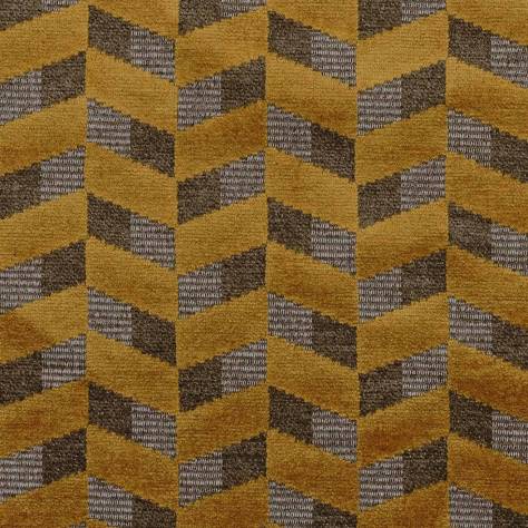 Casamance  Cybele Fabrics Sarabande Fabric - Jaune Or / Chataigne - 44530765 - Image 1