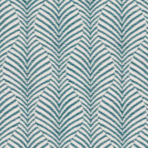 Casamance  Maupiti Fabrics Caori Fabric - Blue Topaz - 44690421