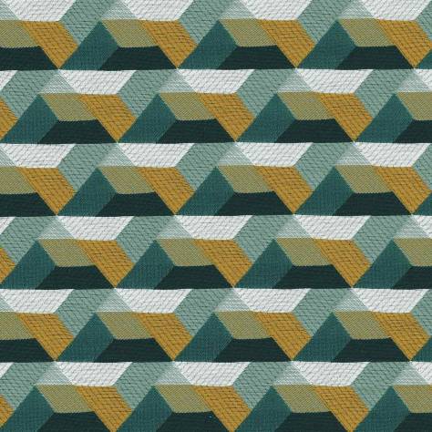 Casamance  Parisian Night Fabrics Ragtime Fabric - Caribbean / English Green - 43930408 - Image 1
