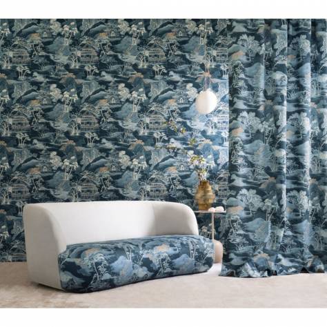 Casamance  Matsu Fabrics Matsu Fabric - Celadon Terre De Sienne - 48150166 - Image 3