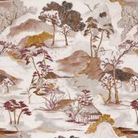 Matsu Lin Fabric - Terracotta Ocre