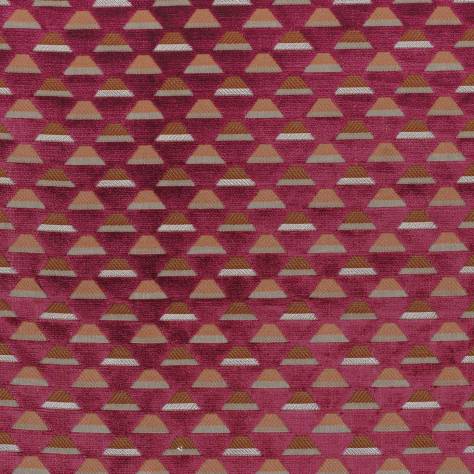 Casamance  Anthologie Fabrics Uroko Fabric - Bordeaux - 48220466 - Image 1