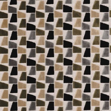 Casamance  Paddington Fabrics Paddington Fabric - Gris/Noir De Lune - 48570124