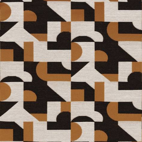 Casamance  Triode 2 Fabrics Derivee Fabric - Ambre - 48470250