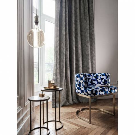 Casamance  Triode 2 Fabrics Derivee Fabric - Bleu Electrique - 48470344 - Image 2