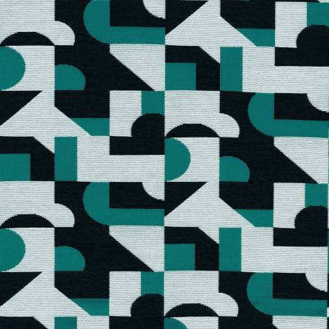 Casamance  Triode 2 Fabrics Derivee Fabric - Emeraude - 48470438 - Image 1