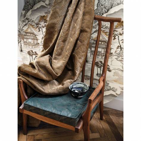 Casamance  Ukiyo Fabrics Nandina Fabric - Orage - 48210242 - Image 4