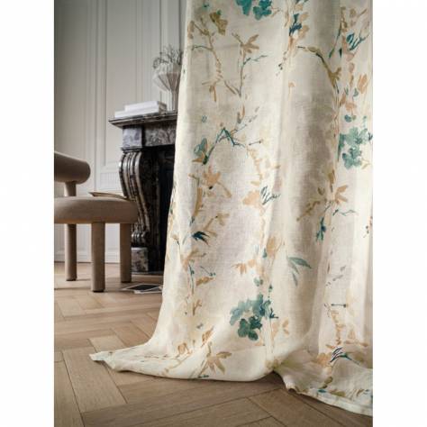 Casamance  Ukiyo Fabrics Nandina Fabric - Vert Anglais - 48210505 - Image 4
