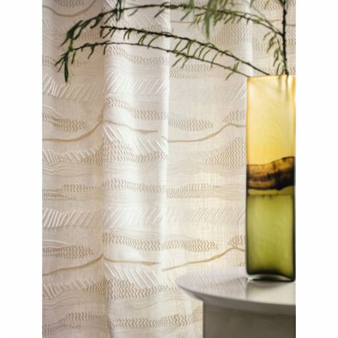 Casamance  Ukiyo Fabrics Courtisane Fabric - Blanc - 48230148
