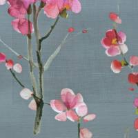 Saville Fabric - Blossom/Slate