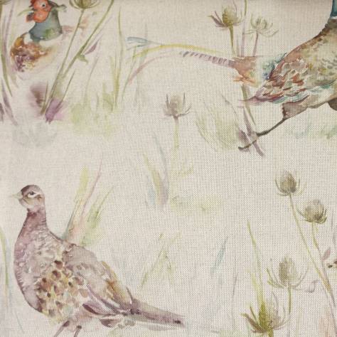 Voyage Maison Country Book 3 Fabrics Bowmont Pheasants Fabric - Linen - BOWMONTPHEASANTSLINEN - Image 1
