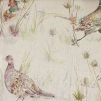 Bowmont Pheasants Fabric - Linen