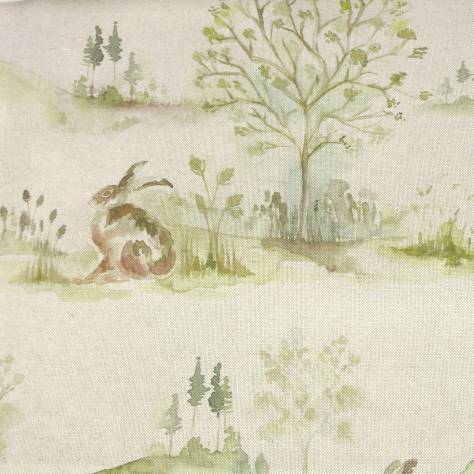 Voyage Maison Country Book 3 Fabrics Boxing Hares Fabric - Linen - BOXINGHARESLINEN - Image 1