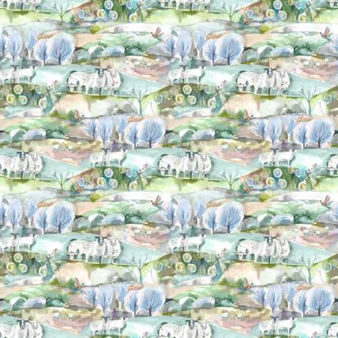 Voyage Maison Country Impressions Fabrics Buttermere Fabric - Sage - BUTTERMERESAGE