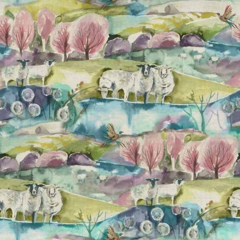 Voyage Maison Country Impressions Fabrics Buttermere Fabric - Sweetpea - BUTTERMERESWEETPEA
